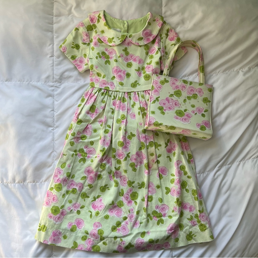 Plum Pudding Ltd. dress + pocketbook